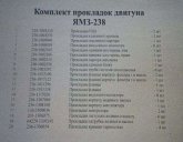К-кт прокладок двигуна  (ст. зразка) (повний 18 найм.) (ГБЦ, кл.дахів. піддон, пароніт)