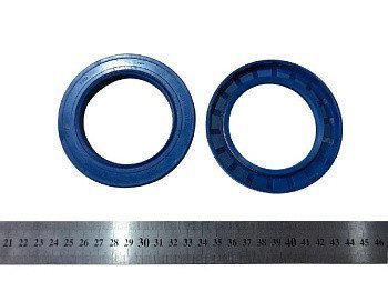 Манжета передньої кришки розподільного валу з насічкою (синя) 64х95