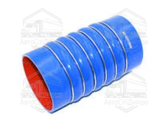 Патрубок інтеркулера (ЛІВИЙ) двигун RENAULT (L-210 mm d-112*122 mm) 4-х шаровий (СИЛІКОН)