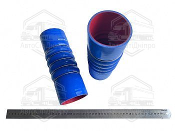 Патрубок інтеркулера (ПРАВИЙ) двигун RENAULT ( d=112*122 mm) 4-х шаровий (СИЛІКОН)