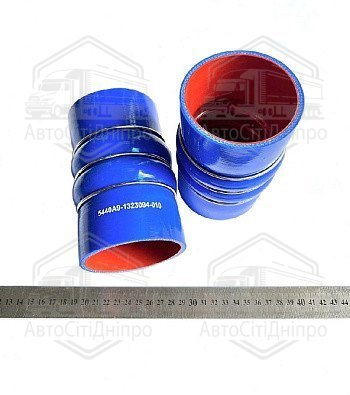 Патрубок інтеркулера гофрований (79х150 мм d=79 мм) 4-х шаровий (СИЛІКОН)