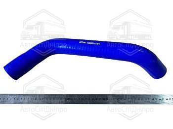 Патрубок радіатора верхній ЄВРО-4 (L-540 mm D1-41 mm / D2-36 mm) СИЛІКОН