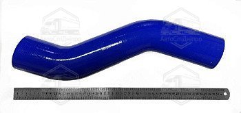 Патрубок радіатора нижній S-подібний (L=475мм, d=70) 4-х шаровий (СИЛІКОН) С/К