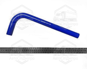 Патрубок розширювального бачка кутовий Г-подібний (L1-330/L2-110/d-16) 4-х шаровий (СИЛІКОН)