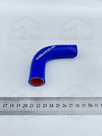 Патрубок кутовий (L1-75/L2-75/d-19,5/кут 90) 4-х шаровий (СИЛІКОН) С/К