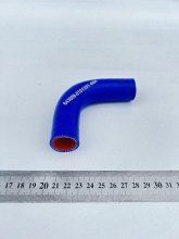 Патрубок кутовий (L1-75/L2-75/d-19,5/кут 90) 4-х шаровий (СИЛІКОН) С/К