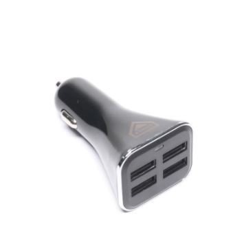 Автомобільний зарядний пристрій 4USB (12/24V, 5V, 4,8A, чорний) <ARMER>