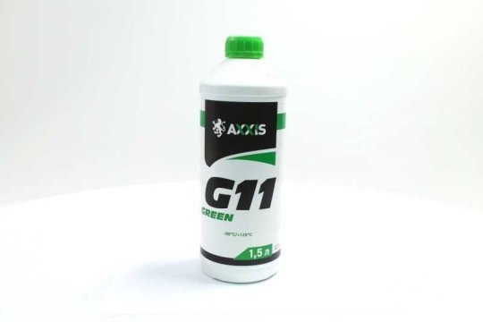 Антифриз концентрат AXXIS GREEN G11 -80C 1,5л