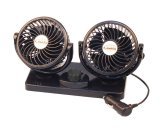 Вентилятор 4" 12V LA 180205 (подвійний, дві швидкості, два регулювання) LAVITA