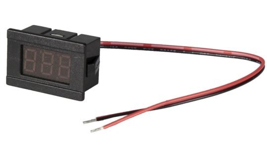 Вольтметр врізний 12-24V (з 2 USB-QC, 3,1А) Зоря