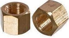 Гайка колектора мідна 66-1008035 (М10*1,0, Н=10, ключ 17, оміднена)