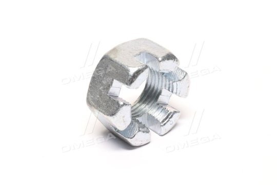 Гайка пальця рульового 251035 (М24*2, S=36, H=19, коронч.) RIDER