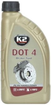 Гальмівна рідина DOT 4  К-2 TURBO BRAKE FLUID 1 л