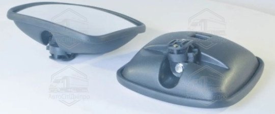 Дзеркало бокове 235*235 сферич. (з підігрівом, СуперМАЗ, КамAЗ) <ДК>