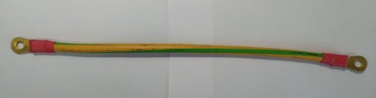 Дріт маси з наконечником 35 мм кв., L=400 мм (косичка, під болт 8 мм)