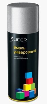 Емаль універсальна SLIDER срібляста 400г