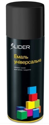 Емаль універсальна SLIDER чорна глянсова 400г