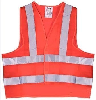 Жилет сигнальний зі світловідбиваючою смугою нейлон (помаранчевий) Vitol