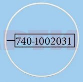 Кільце ущільнювальне гільзи верхнє 740-1002031 (тонке, біла гума)