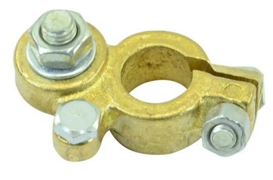 Клема АКБ латунь (болт М8, "мінус")