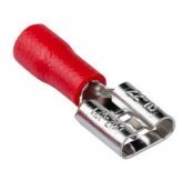 Клема плоска (мама) 6,3 мм (з ізоляцією, 1 шт.)