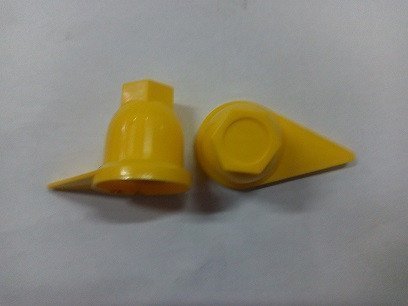 Ковпак гайки колеса 260089 D=32 (пластик, жовтий)