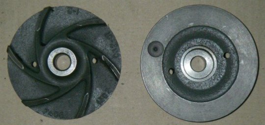 Крильчатка насоса водяного 7406.1307032-01 (чавун, КамАЗ Євро)