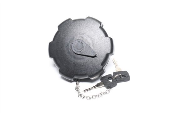 Кришка паливного бака 80 мм (пластик, з ключем і ланцюгом) RIDER