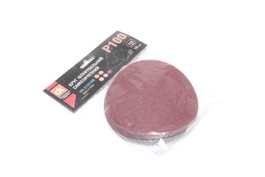 Круг шліфувальний самозачепний, Р100 на тканинній основі d-125 (10 шт.) <ДК>