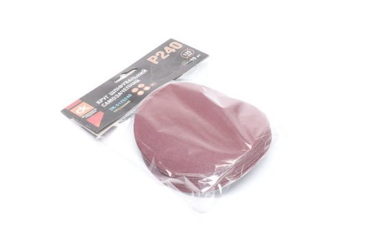 Круг шліфувальний самозачепний, Р240 на тканинній основі d-125 (10 шт.) <ДК>