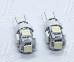 Лампа LED б / ц габарит і панель приладів 5SMD діодів білий 24V (комплект)