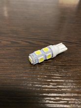 Лампа LED б / ц габарит і панель приладів T10 9SMD W5W 12V WHITE <TEMPEST>