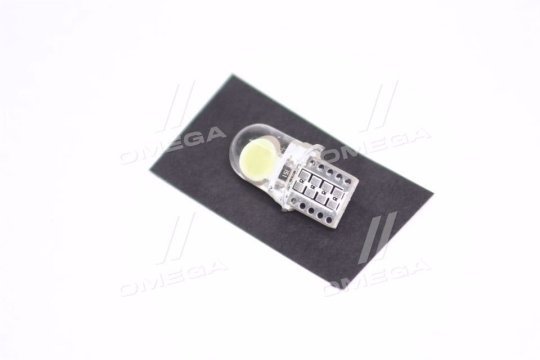 Лампа LED б/ц габарит,панель приладів, салон 12V T10 (W5W) w2.1x9.5d 2COB WHITE <TEMPEST>