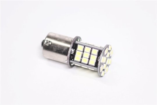Лампа LED покажчиків поворотів і стоп-сигналів 24V BA15S 48SMD WHITE <TEMPEST>
