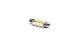 Лампа LED софітна C5W 12V T11x39-S8.5 (6SMD, розмір 5050) білий