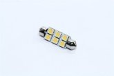 Лампа LED софітна C5W 24V T11x41-S8.5 (6 SMD size5050) WARM WHITE <TEMPEST>