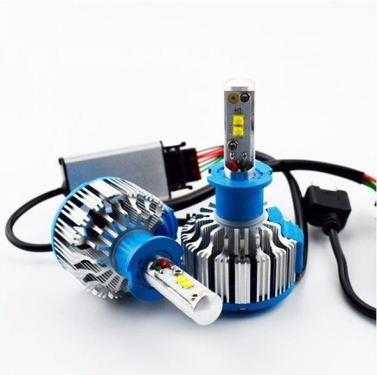 Лампа Н3 LED TURBO 12-24V радіатор з вентилятором метал корпус (компл.)