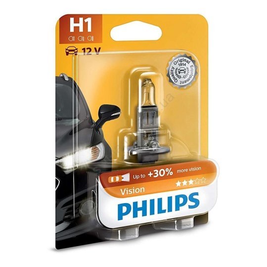 Лампа розжарювання H1 premium 12v 55w P14,5s (вир-во Philips)