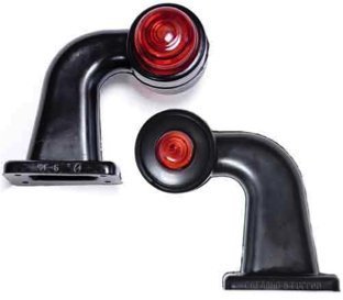 Ліхтар габаритний L=14 см (рога, LED, Г-подібний, компл. 2 шт.)