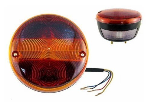 Ліхтар задн. 0021L (круглий, 3 секц., причеп) Sertplas