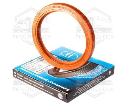 Манжета вала колінчатого задн. 4062.1005160-01 (80*100*10, синя) (406, 2108)