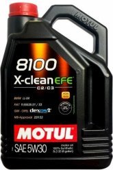 Моторна олива MOTUL 5W30 8100 X-Clean EFE 5л