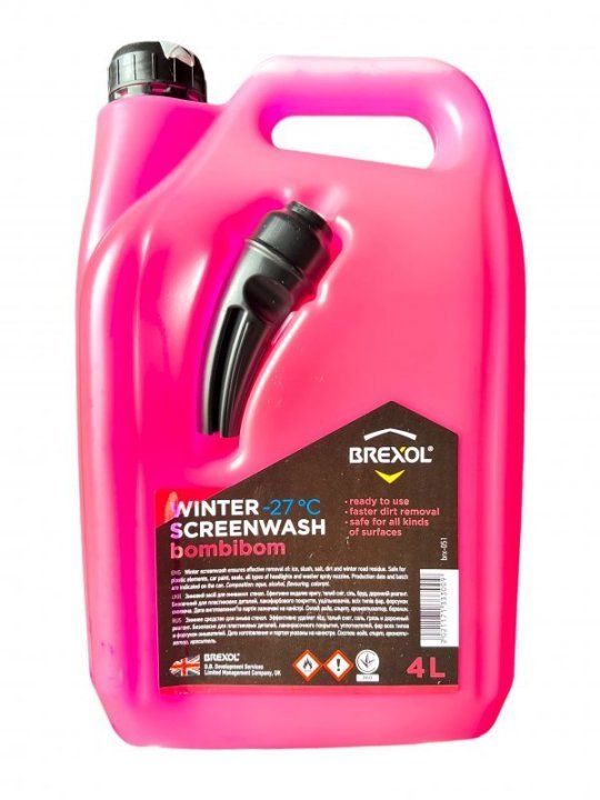 Омивач скла літній BREXOL BomBiBom (з лійкою) 4л