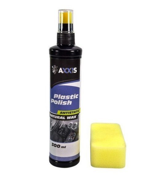Очисник-поліроль пластику салону з губкою 300ml <AXXIS>