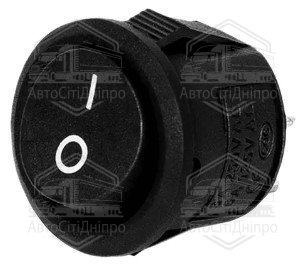 Перемикач клавішний  ON/OFF 2 конт., 2 полож., (круглий) ОТК