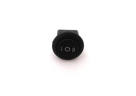 Перемикач клавішний  ON/OFF 3 конт., 3 полож., (круглий) ОТК