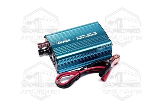 Перетворювач напруги 12V-220V/300W (USB, мод.хвиля) <ARMER>