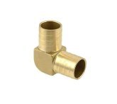 Перехідник опалювача кутовий 18мм/18мм (бронза)