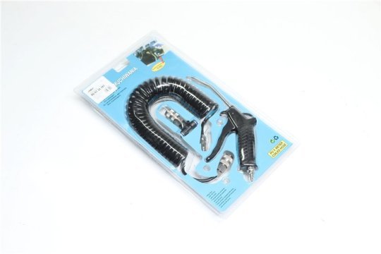 Пістолет для продувки кабіни (чорний) з шлангом (фітінг D 6мм з швидко-зніманням) RIDER