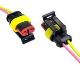 Роз'єм електропроводки герметичний 2 конт. (папа)